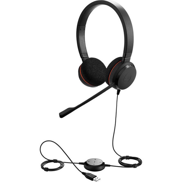 Jabra Evolve20 UC Duo/Headseth USB/noise cancelling - Duo UC. Stereo UC