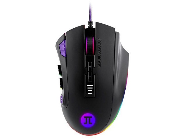Primus Gaming Mse Gladius 32000P USBWrd RGB 32000dpi PMO-302 - USB - Cableado - BOTONES: 12