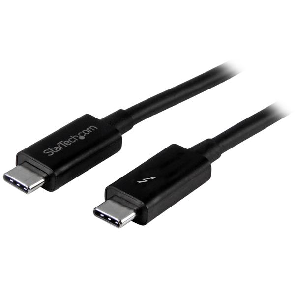 StarTech.com 1m (3.3ft) Thunderbolt 3 Cable, 20Gbps, 100W PD, 4K Video, Thunderbolt